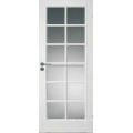 Modern Full Lite Glass and Wood Frame Door